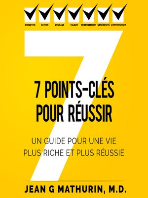 cover image of 7 Points-Clés Pour Réussir
